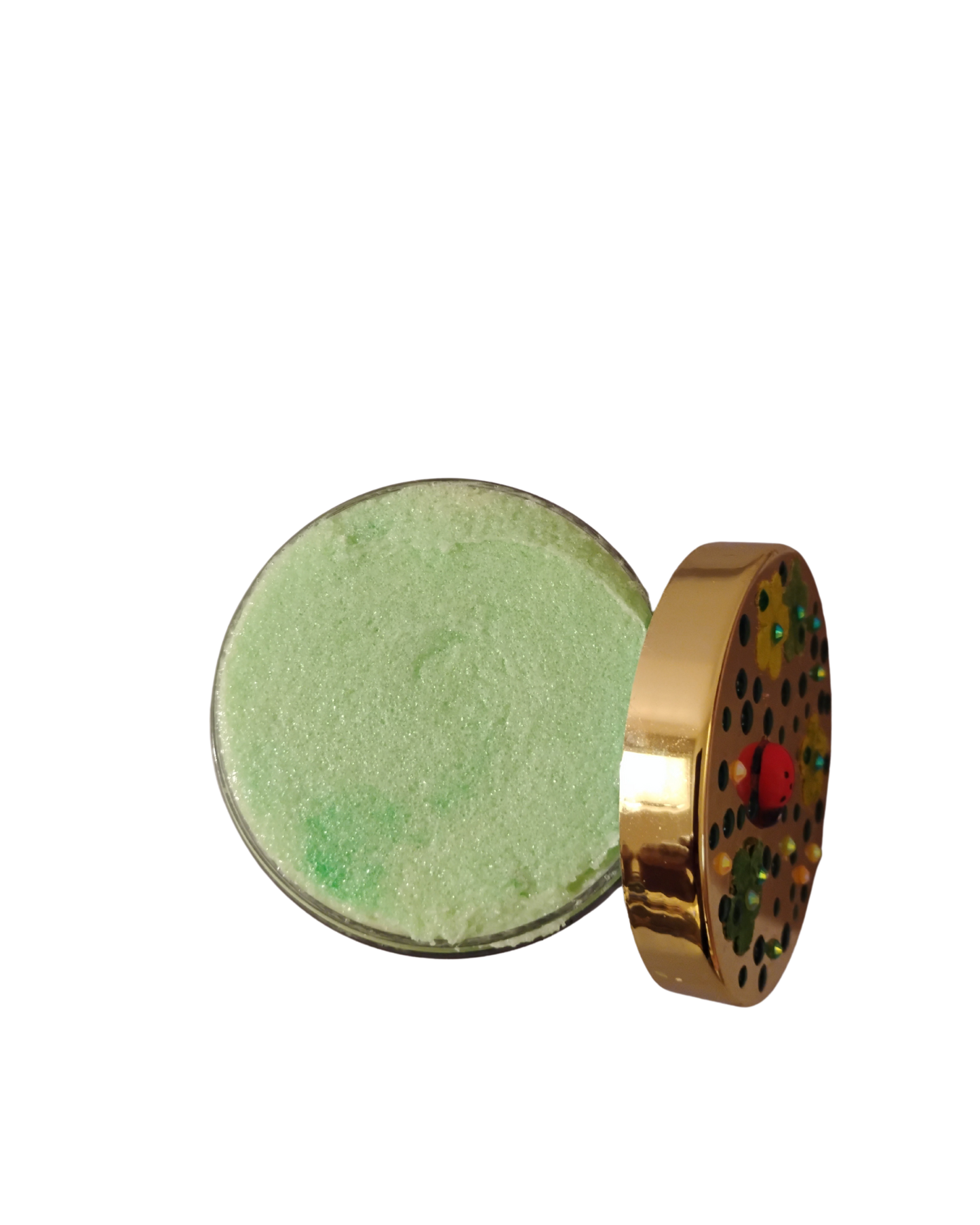 Fresh Sugar Scrub – Inspired by Nature’s Renewal w/ Hand decorated Golden Lid Limited edition